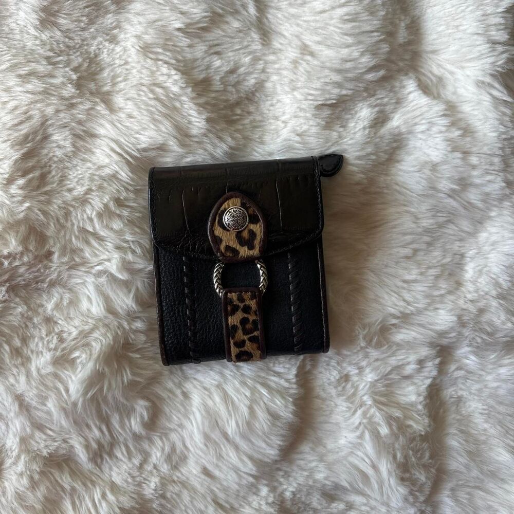 Brighton Women's Brown and Black Wallet-purses